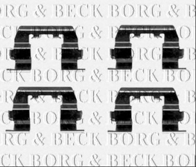 BORG & BECK bbk1535 -  Комплектующие, колодки дискового тормоза